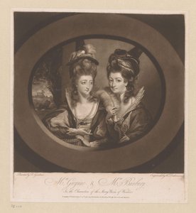 Porträt von Mary Gwyn und Catherine Bunbury von William Dickinson