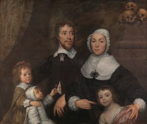 Porträt einer Familie, wahrscheinlich die von Richard Streatfeild