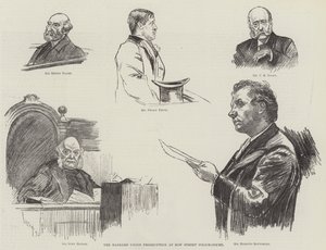 Die Hansard-Union-Anklage am Bow Street Police-Court von William Douglas Almond