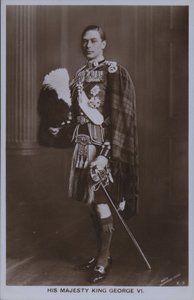 Seine Majestät König George VI (s/w Foto)