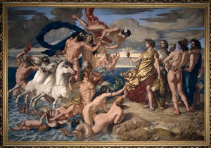Neptun übergibt Britannia das Reich der Meere, 1847 von William Dyce