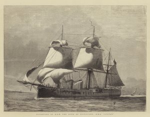 Abreise von HRH dem Herzog von Edinburgh, HMS Sultan
