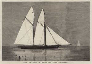 Die neue Yacht Hildegarde von HRH dem Prinzen von Wales von William Edward Atkins