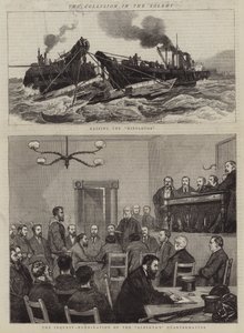 Die Kollision im Solent von William Edward Atkins