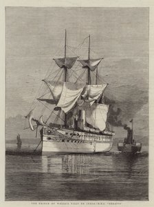 Der Besuch des Prinzen von Wales in Indien, HMS Serapis von William Edward Atkins
