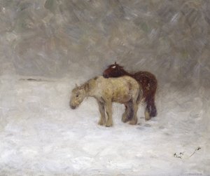 Ein Schneesturm, ca. 1891