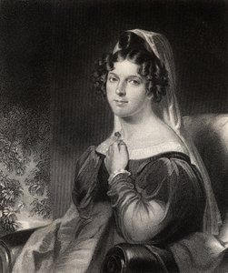 Felicia Dorothea Hemans, graviert von W. Holl, aus 