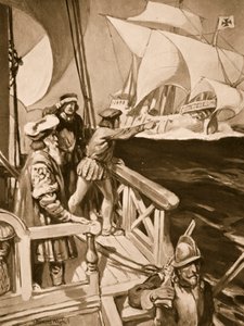 Vasco Da Gama umsegelt das Kap der Guten Hoffnung von William Edward Wigfull