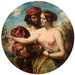 Pflücke die Rose der Liebe, solange es noch Zeit ist von William Etty