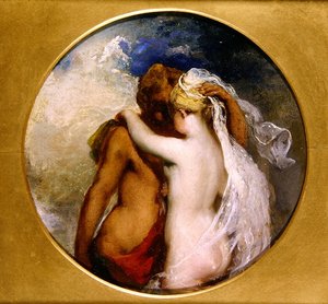 Nymphe und Satyr