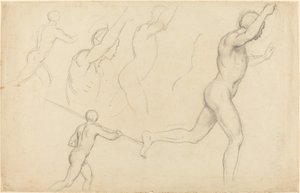 Studien von rennenden Männern von William Etty