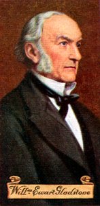William Ewart Gladstone, aus einer Serie von Zigarettenkarten, 1935 von William Ewart Gladstone