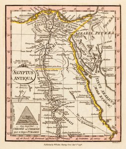 Altes Ägypten. Karte.