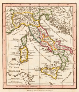 Antikes Italien. Karte.
