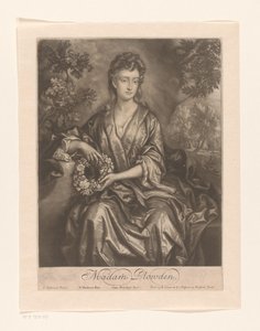 Porträt von Sarah Chicheley, Madam Plowden von William Faithorne (I)