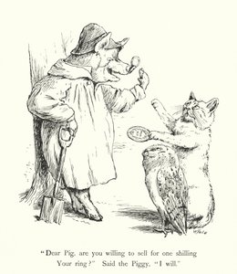 Die Eule und die Pussycat (Gravur)