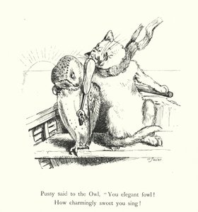 Die Eule und die Katze