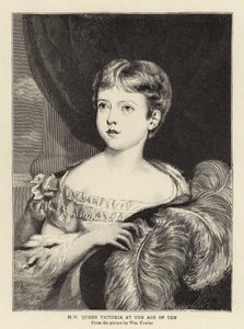 Königin Victoria im Alter von zehn Jahren von William Fowler