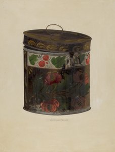 Toleware Zinnkanister, ca. 1937