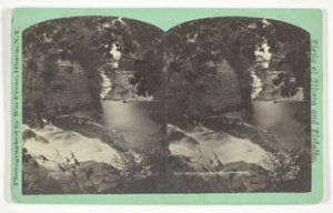 Waldwasserfälle von oben, Ithaca-Schlucht, späte 19. Jahrhundert