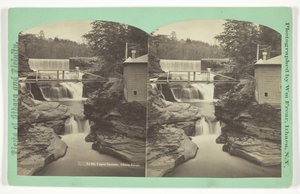 Obere Kaskade. Ithaca-Schlucht, spätes 19. Jahrhundert