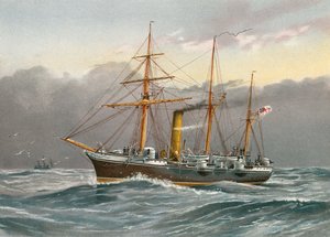 HMS Nymphe von William Frederick Mitchell