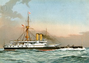 HMS Victoria, Royal Navy 1. Klasse Schlachtschiff, ca. 1890-1893
