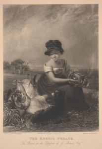 Der rustikale Kranz, Druck von G.H. Phillips von William Frederick Witherington