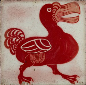 Fliese mit Dodo, 1882-1888 von William Frend De Morgan