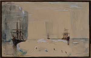 Skizze von der Dundee Antarctic Whaling Expedition
