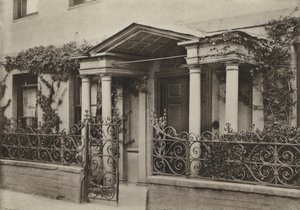 Tür, Arkadenvorbau in Wimborne, Dorset von William Galsworthy Davie