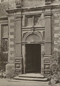 Tür, Aston Hall, Warwickshire (s/w Foto) von William Galsworthy Davie