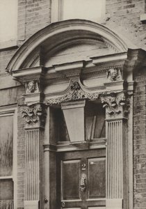 Tür, Great St Helens, London (s/w Foto) von William Galsworthy Davie