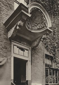Tür, The Manor House, Bermondsey, London (s/w Foto) von William Galsworthy Davie