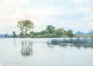 Über die Ouse zu Hemingford Abbots von William Garden Fraser