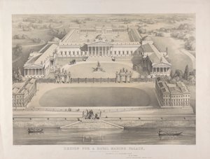 Brighton, Entwurf für einen königlichen Marinepalast, der errichtet werden soll von William Gauci