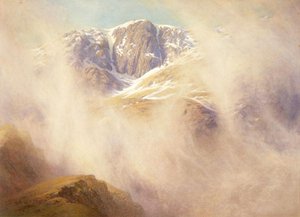 Nebelmorgen, Hen Tor, Coniston Fells von William Gersham Collingwood