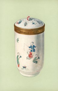 Toilettentopf, Chantilly, mit japanischem Design von William Gibb
