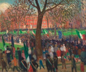 Parade, Washington Square von William Glackens