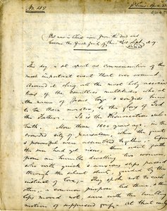 Manuskript der Predigt Nr. 159 von William Greenleaf Eliot, 15. April 1838