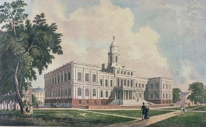 Rathaus, graviert, gedruckt und koloriert von I. Hill, 1826 von William Guy Wall
