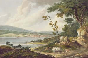 Newburg, Nr. 14 aus dem Hudson River Portfolio, graviert von J. Hill