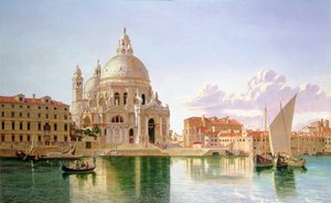 Ein Blick auf Santa Maria della Salute, Venedig von William H. Burnett