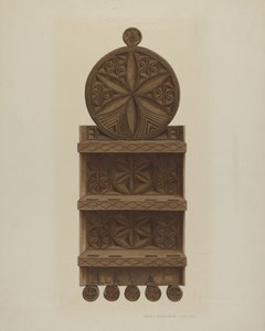 Pa. Deutscher Löffelständer von William H Edwards