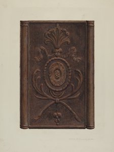 Pa. Deutscher Ofen und Platte, um 1939 von William H Edwards
