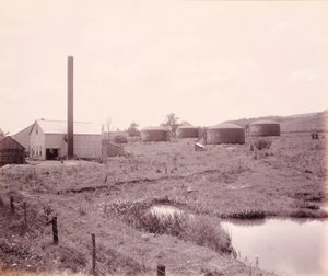 Ölpumpstation, in der Nähe von Athen, für die Lehigh Valley Railroad von William H. Rau