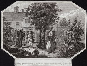 Bischof Gardiner wird von Heinrich VIII. nach seiner Versöhnung mit Catherine Parr getadelt