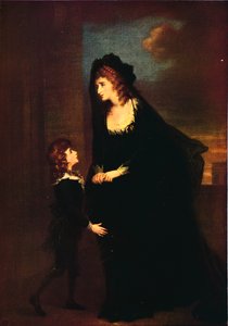 Mrs. Siddons und ihr Sohn in der Tragödie von Isabella, 1784