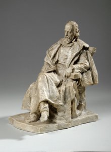 Maquette für Alfred, Lord Tennyson, sitzend am Trinity College, Cambridge