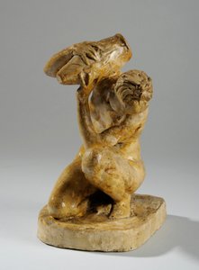 Maquette für eine Statuette einer Frau beim Waschen von William Hamo Thornycroft